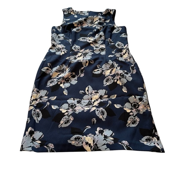 Mario Serrano Made In Italy- Floral Sheath-Size12-Round Neck-Fitted Bodice NWOT - Picture 3 of 12